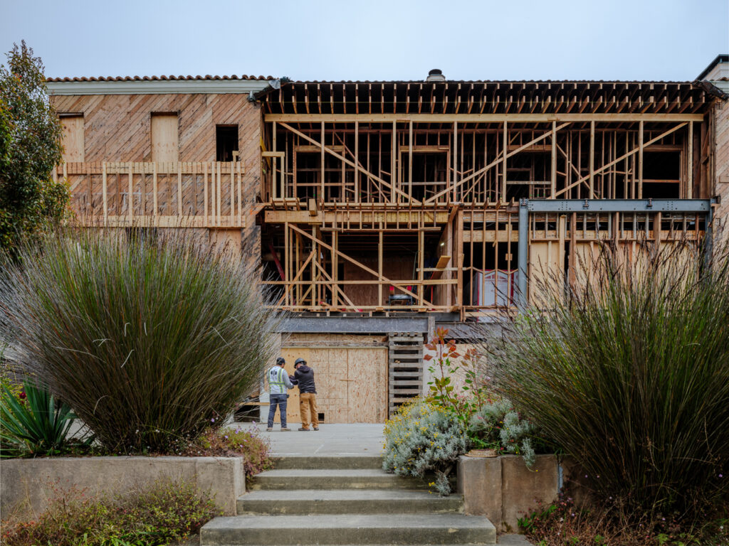 Architectural and construction photography capturing the ongoing transformation at 710 El Camino Del Mar, San Francisco. Documenting process, craftsmanship, and key milestones in collaboration with FORMA Construction.