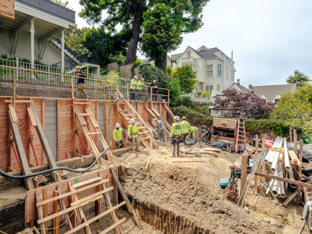 Architectural and construction photography capturing the ongoing transformation at 2560 Vallejo St., San Francisco. Documenting process, craftsmanship, and key milestones in collaboration with FORMA Construction.