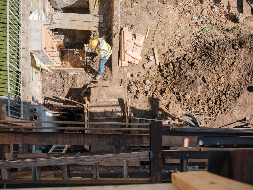 Architectural and construction photography capturing the ongoing transformation at 710 El Camino Del Mar, San Francisco. Documenting process, craftsmanship, and key milestones in collaboration with FORMA Construction.